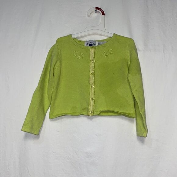 Heartstrings green button up sweater - Picture 1 of 2